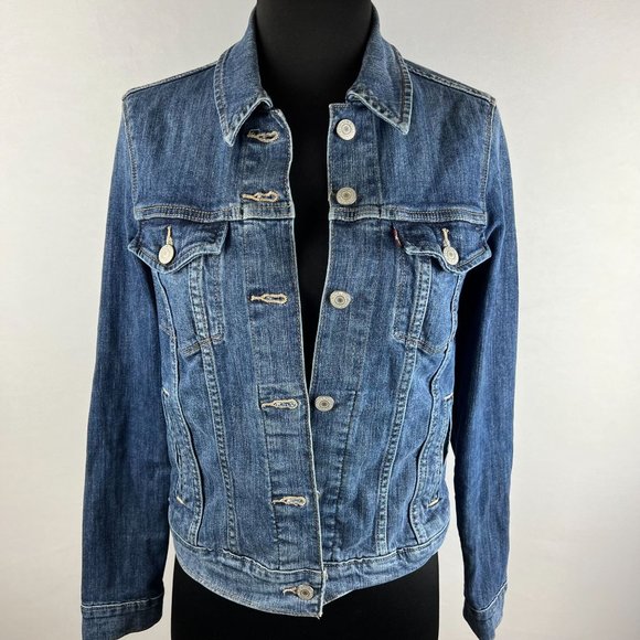 Levi Stauss & Co Denim Blue Jean Small Jacket - Picture 1 of 7